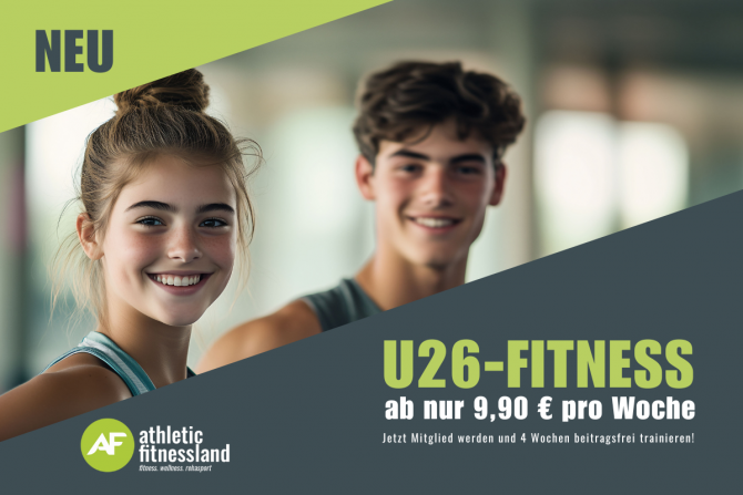 Jung, fit, aktiv – dein Fitnessstudio in Kiel mit U26-Tarif
