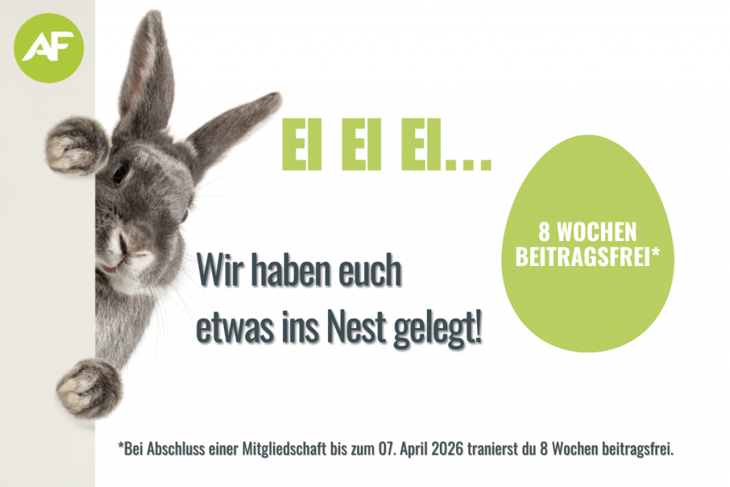 Osteraktion im Athletic Fitnessland - 8 Wochen beitragsfrei